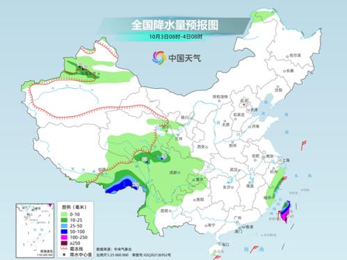 台风“山陀儿”继续影响台湾岛 中东部大部气温回升