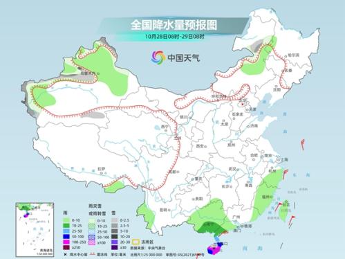 海南等地仍有强风雨 冷空气强度较弱长江以北气温偏高